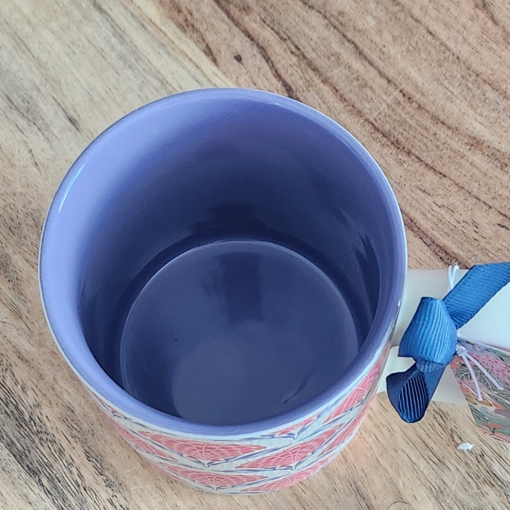 Pink Seashell Beachy Pattern Vibrant Mug NWT - Picture 9 of 13